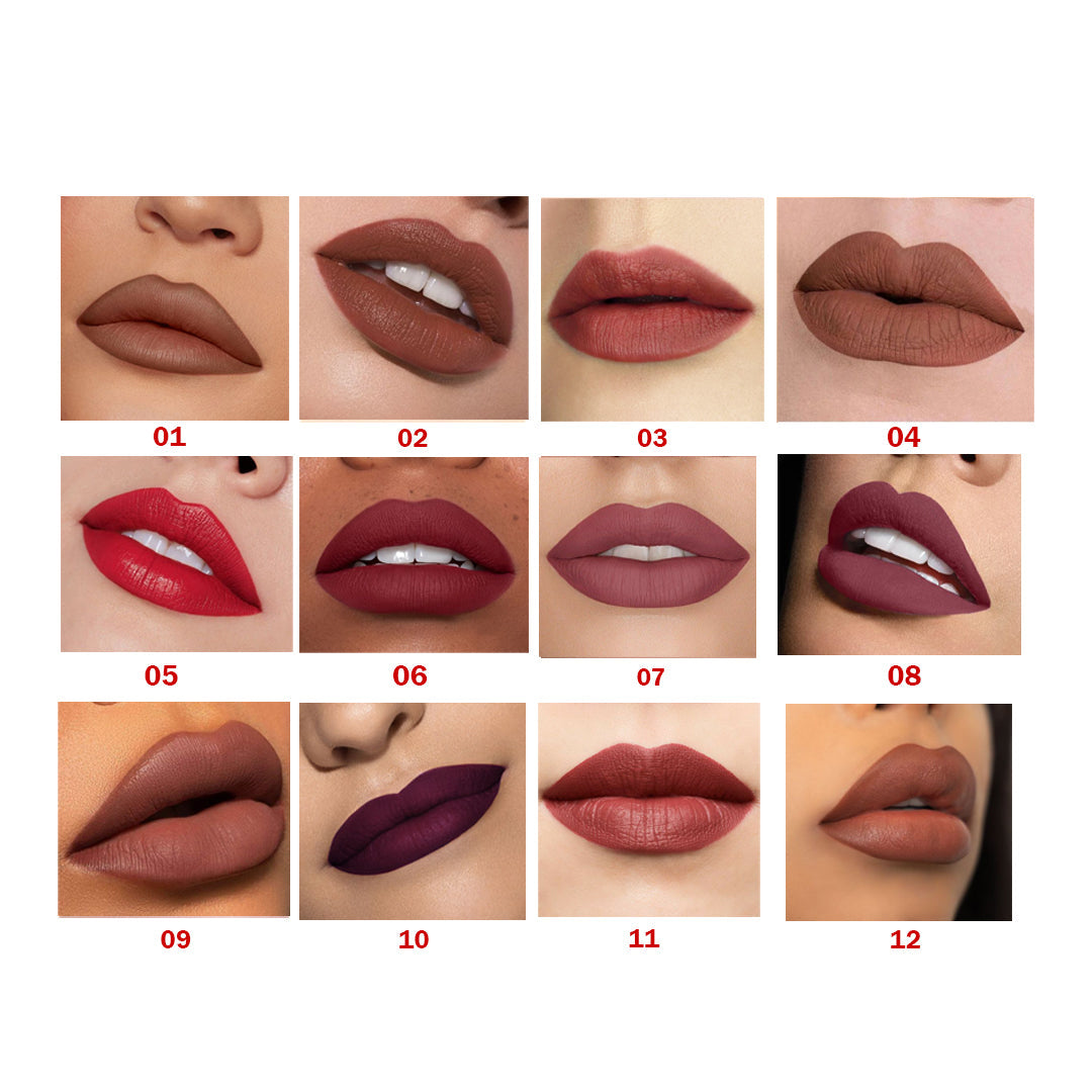 Golden rose lipstick _ 12 different colours