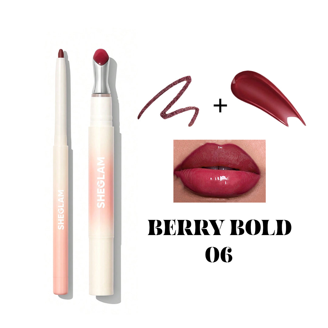Sheglam Bold Booster Lip Combo - Buy 1 Get 1 free Lip Liner X Lip Plumper