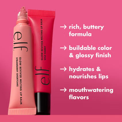 2 pieces e.l.f Glow Reviver Melting Lip Balm