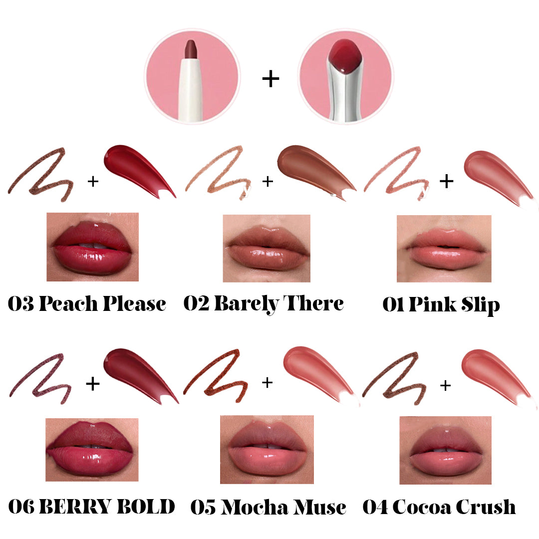 Sheglam Bold Booster Lip Combo -  Buy 1 Get 1 free Lip Liner X Lip Plumper