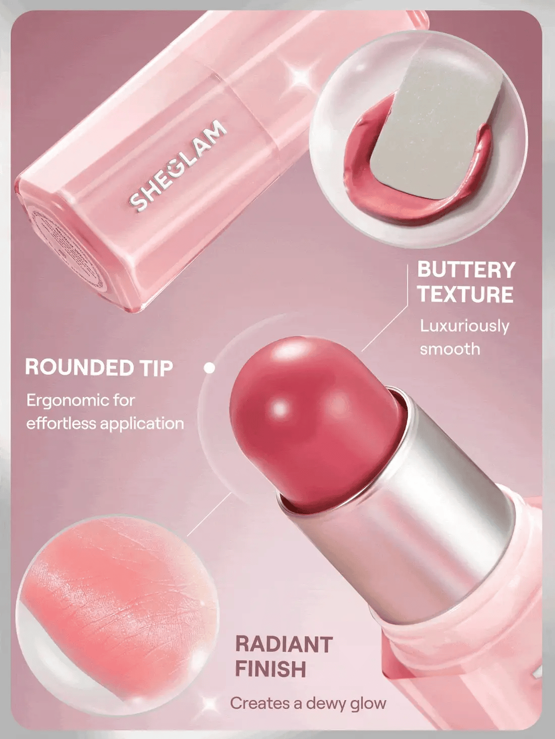 ( 2 pieces offer ) SHEGLAM Buttery Bliss Blush Stick