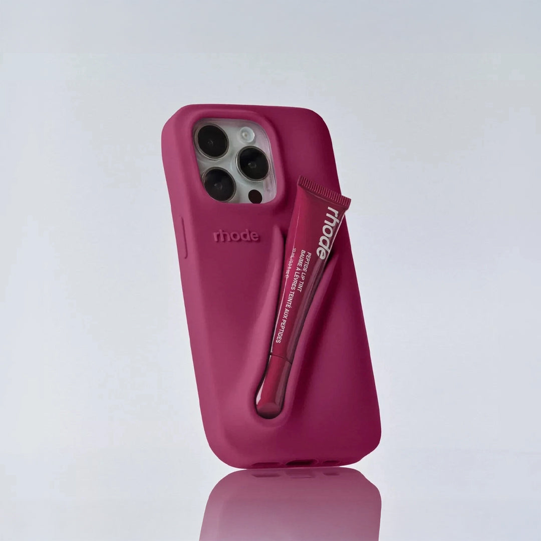 Rhode lip gloss + IPH 12 PRO MAX Case Rose Cosmetics