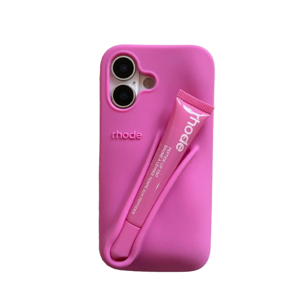 Rhode lip gloss + IPH 17 Case Rose Cosmetics