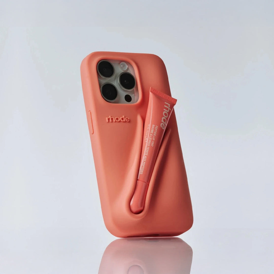 Rhode lip gloss + IPH 14 PRO MAX Case Rose Cosmetics
