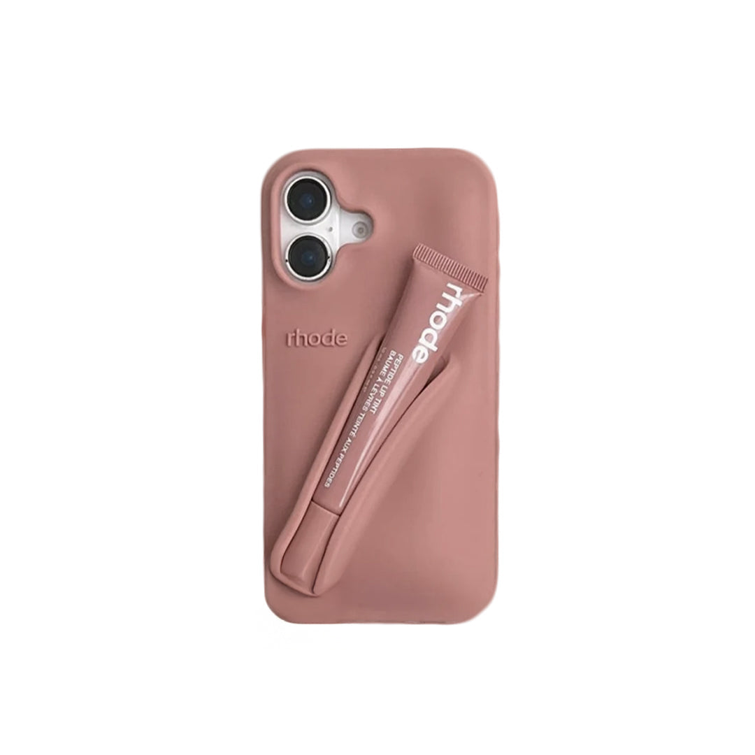 Rhode lip gloss + IPH 17 Case Rose Cosmetics