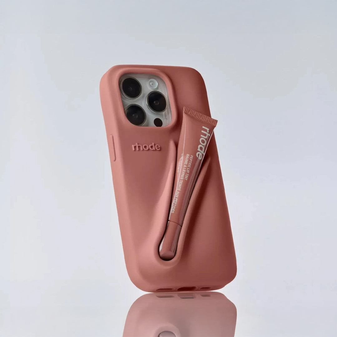Rhode lip gloss + IPH 12 PRO Case Rose Cosmetics
