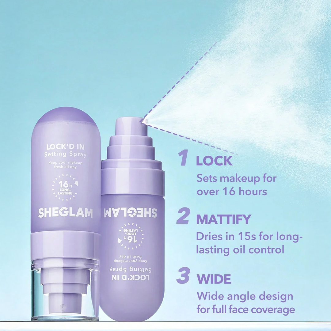 Sheglam skin bundle ( primer + facewash + makeup fixer )