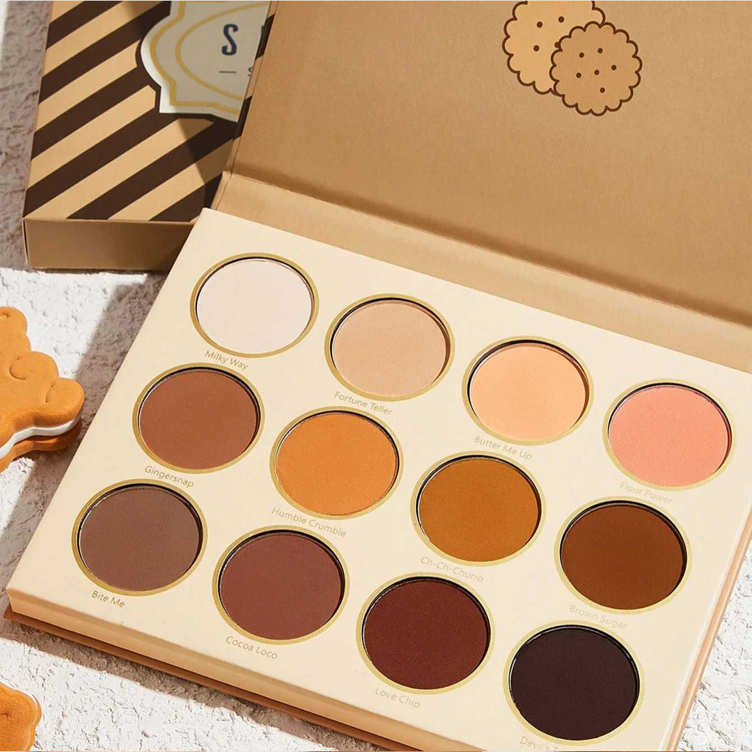 SHEGLAM Smart Cookies Eyeshadow Palette, Warm Tones, Long Lasting