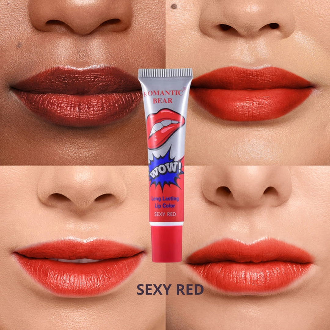 4 Colors Peel Off Liquid Lipstick Tattoo Waterproof Long Lasting
